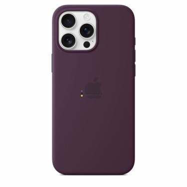 Apple iPhone 16 Pro Max Silicone Case with MagSafe Plum